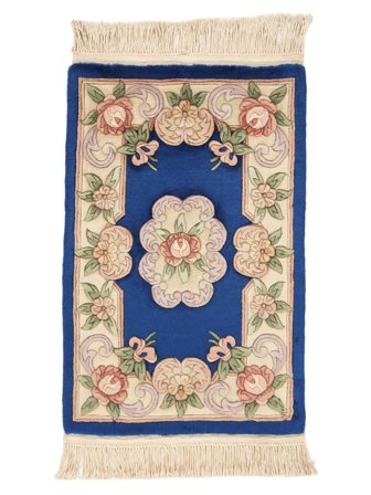 Kina 90 Line Matta Handknuten 60X90 Brun/Beige Kina