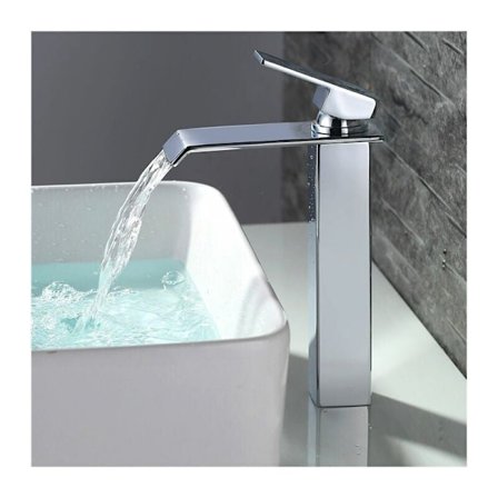Vandfald Badeværelses Armatur Høj Tud Basin Mixer Krom Basin Armaturer Moderne Design