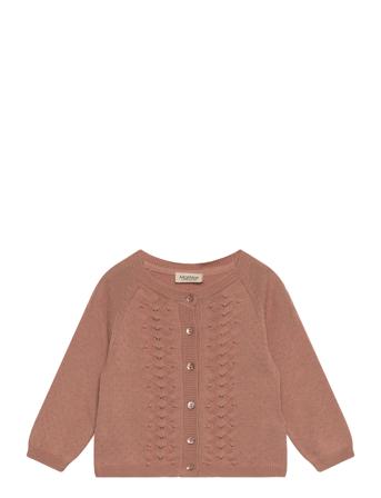 Totti Tops Knitwear Cardigans Pink MarMar Copenhagen