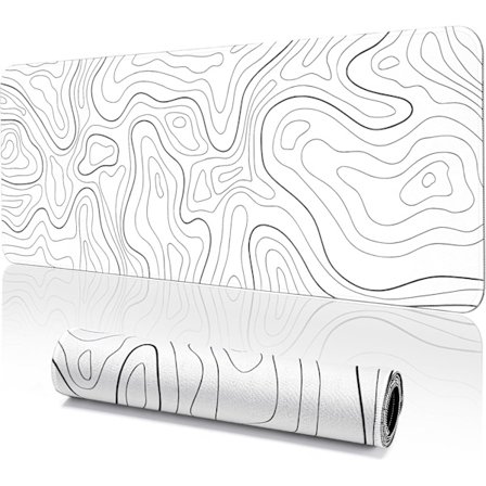 Stor Gaming Musematte 800x300mm - Utvidet Tastaturmatte med Sydde Kanter, Sklisikker Base og Vanntett Overflate, Egnet for Kontor