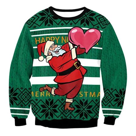 Juleprint Hoodie til Kvinder Efterår Vinter O-Hals Løstsiddende Dame Sweatshirt Harajuku Casual Langærmet Kvinde Daglig Trøje