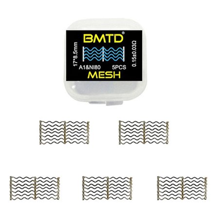 5 stk Clapton Mesh Coils A1 0,15 Ohm Ni80 Varmespiral Tråd til W