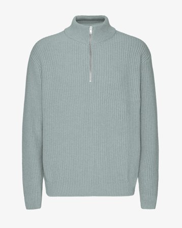 Merino Quarter Zip - Steel Blue 2XL