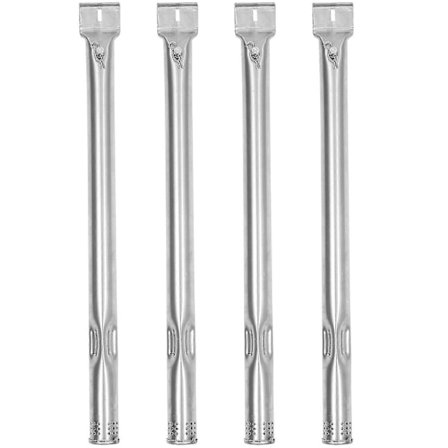 4 stk. Grillbrennerør i rustfritt stål Bbq-element Rør Erstatninger Gassgrill Brennerør - SNNGV (FMY)