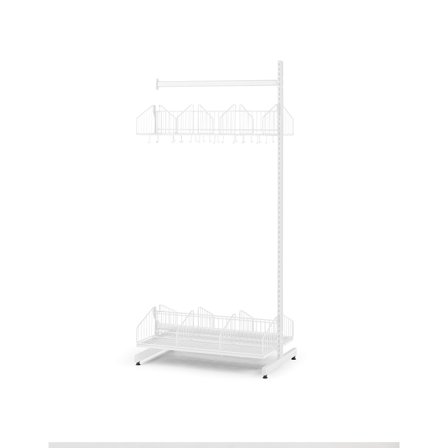 Wandgarderobenschrank TRÅD, Anbauelement, 900x2000 mm, weiß