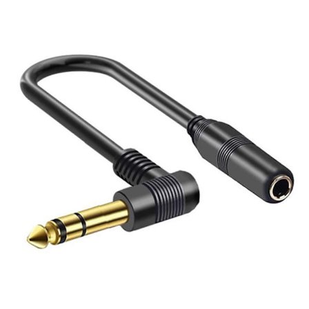 1/4 tums TRS Stereo Splitter-kabel, 1/4 tum 6,35 mm Stereo Hane till 1/4 tum 6,35 mm Hona Guldpläterad Kabel