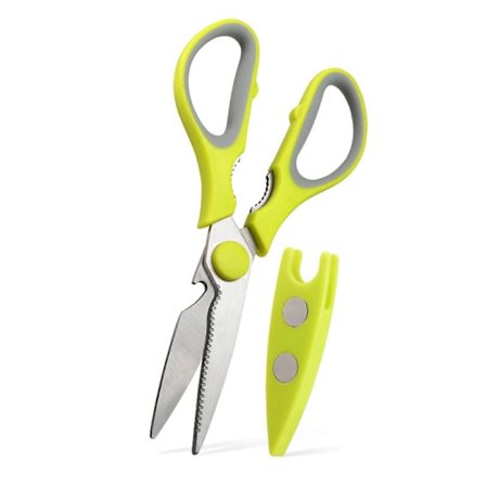 Monitoiminen keittiösakset ruostumattomasta teräksestä, keittiötyökalu, sakset lihalle, vihanneksille, grillaukseen, pähkinänsärkijä, pullonavaaja