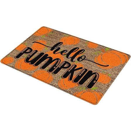 Thanksgiving-teppe Høst Lønneblad Velkommen Innendørs Dørmåtte Høst Gulvmatte for Kjøkken Soverom Stue Hjemmeinnredning Matter(40*60cm) 40*60cm