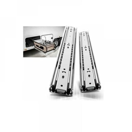 Kraftige skuffeskinner 400mm, Kuleskuffeskinner med fullt uttrekk, Bæreevne 68 kg 1 par.pa