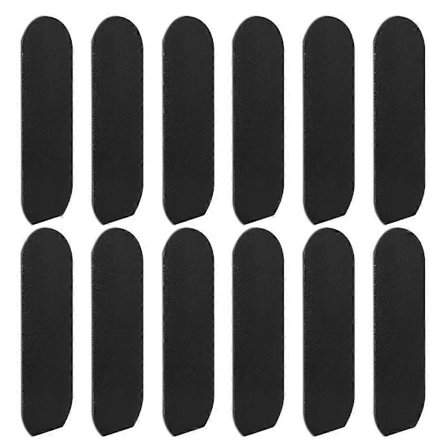 Pedi-fil av rostfritt stål, refill, svart - Pedikyr refill-pads - Fotrasp-pad med avtagbart lim