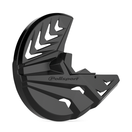 Protección de Disco de Freno y Protección de Horquilla Inferior Polisport Negra - KTM 350 EXC-F 2011-2015
