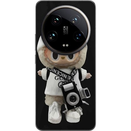 Kompatibelt Mobildeksel til Xiaomi Xiaomi 14 Ultra Stilig designerfigur med kamera og streetwear, leken samlerfigur i trendy urban estetikk og minimal