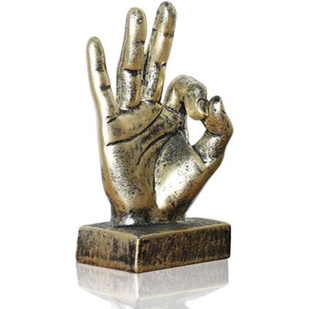 Lependor plastresin gestfigur skrivbordsfigur fingerskulptur