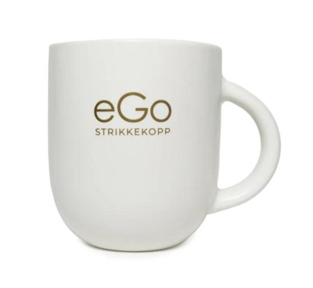 Kort og Godt Kopp eGo Strikkekopp Matt-Hvit