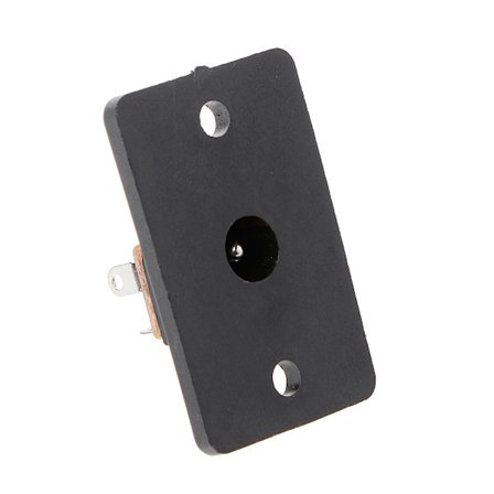 Panel med hunnkontakt for DC 12V strømkontakt 5.5 x2.1mm P for sylinderplugg