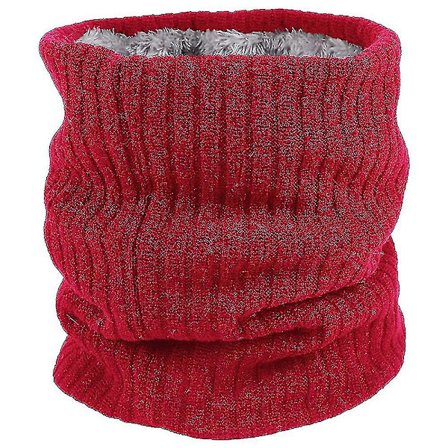 Fleece Halsvarmer Termisk Snoods Unisex Tyk Vinter Koldt Vejr Strikket(Style4)
