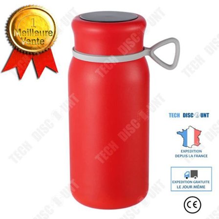 Termokop - TD - Julegave - Rustfrit stål 304 - Isolering 6-12 timer - Rød