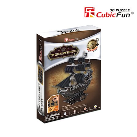 3D-pussel av Queen Anne's Revenge Ship Model