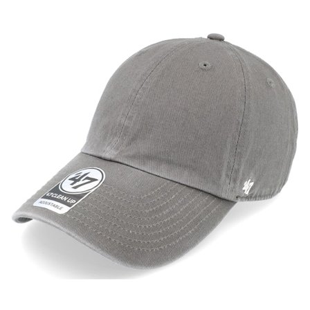 47 Brand - Grijs unconstructed Cap - Blank 47 Clean Up Charcoal Dad Cap @ Hatstore