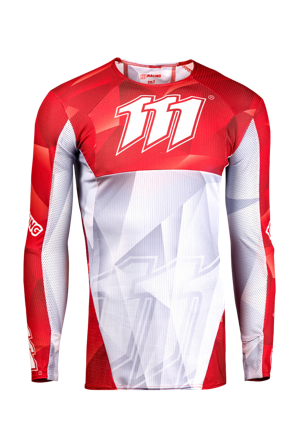 Bluza Cross 111Racing 111.1 Ostry czerwony M