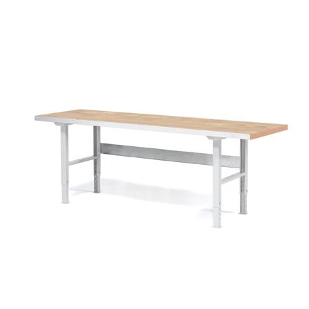 Arbetsbänk, 2500x800 mm, ekparkett