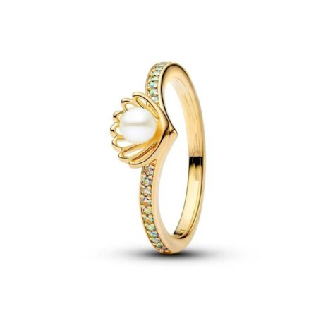 Pandoras nye kærligheds diamantring grænseoverskridende salg shell perler ring Europa og USA mode niche senior ring. 1