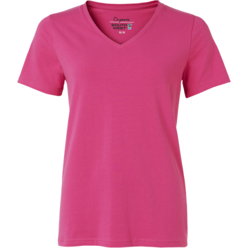 DAMETOPP V-HALS SCARLET