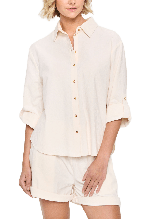 Saint Tropez Zalinda SZ Shirt Skjortor Dam Vit L