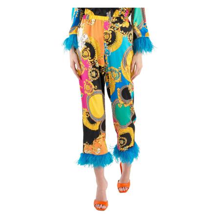 ViCOLO Pantaloni cropped , Blauw , Dames , Maat: M