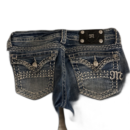 Miss Me blå bootcut jeans med detaljer