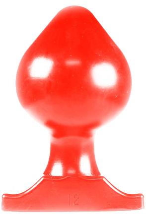 All Red Vinyl Anal Plug 22 cm Grövre analplugg - Blushme.se