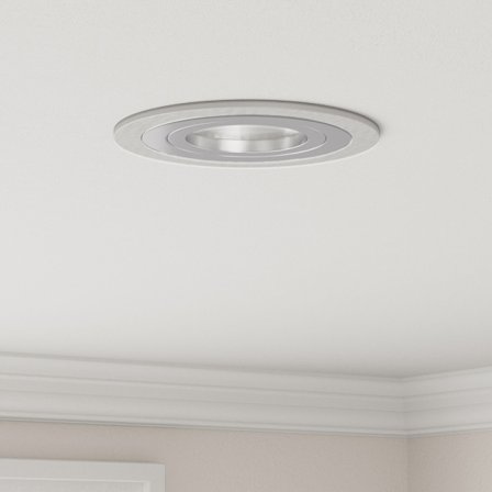 Spotlight 6 pcs Silver 9 x 9 x 2 cm Aluminium