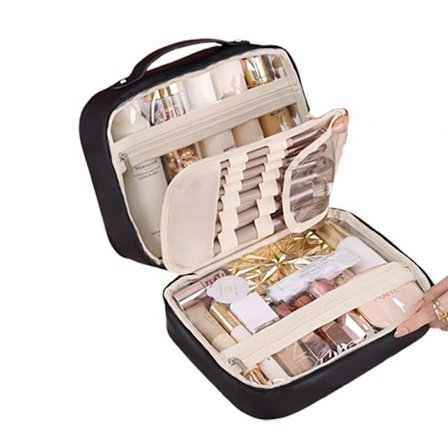 Multifunktionel 3-i-1 makeuptaske