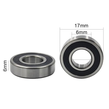 8stk Dypsporkulelager Doble forseglede lagre 606-2RS