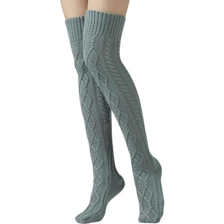 Støvletter, knestrømper, vintervarme basisstrømper, elastiske varme knebeskyttere, knebeskytterermer, egnet for kvinner og jenter for å lindre 