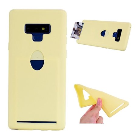 Samsung Galaxy Note9 mobilskal silikon tunn skyddande - Gul