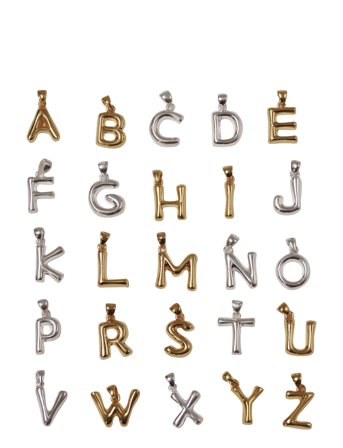 Blue Billie Helium Letter - Gold - U"