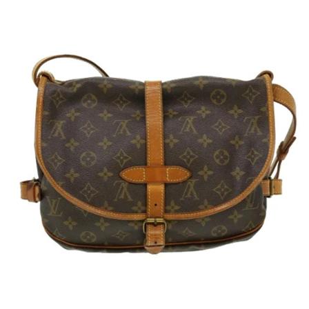 Louis Vuitton Vintage, Pre-owned Saumur 30 Monogram Messenger Bag Bruin, Dames, Maat:ONE Size