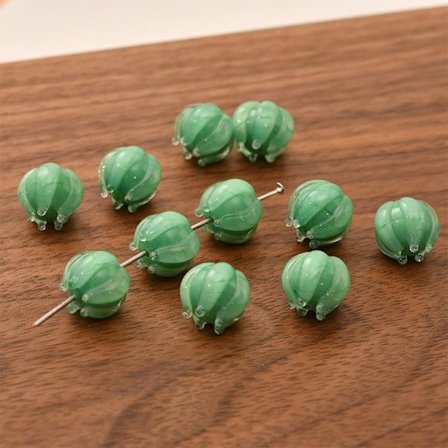 10 stk. Blomsterknopperler Bell Orchid Beads GRØNNE 10 STK 10 STK