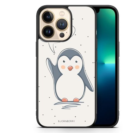 Bjornberry Skal iPhone 13 Pro - Söt Pingvin