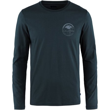 Fjällräven Men's Forever Nature Badge Top in Dark Navy | Size: 2XL, Organic Cotton