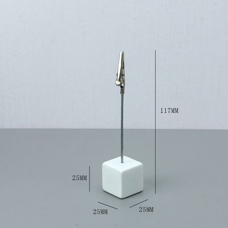 Bordnummer Holder Plasseringskort HVIT