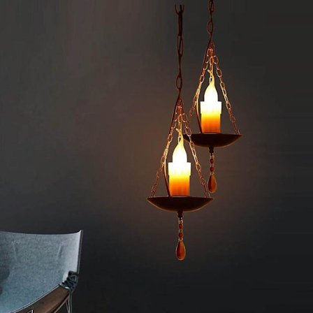 16cm Hængende Lanterne Design Hængende Lampe Metal Vintage