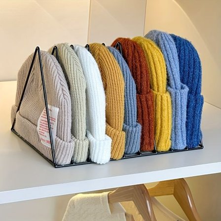 Metallhatteholder, horisontal eller vertikal plassbesparende