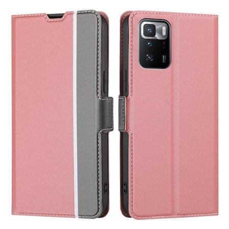 Rosa telefonskal för Redmi Note 14 Pro/14 Pro+ (Global), Kickstand Wallet Case