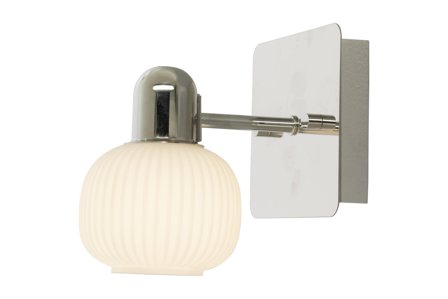 Aneta Lighting MESSINA vegglampe 1a krom/hvit