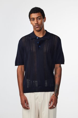 NN07 Thor 6539 Polo male Blue Wool Blend