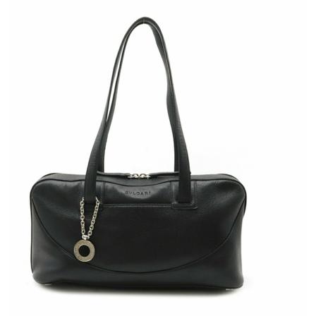 Bvlgari Vintage Shoulder Väska svart, Dam Vintage Väskor, Dam, Storlek: ONE SIZE