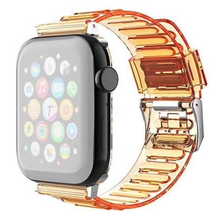 Apple Watch Series 6 / 5 40mm transparent style watch band - Orange