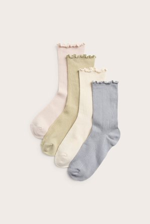 Kappahl | Strumpor 4-pack | Ljusbeige